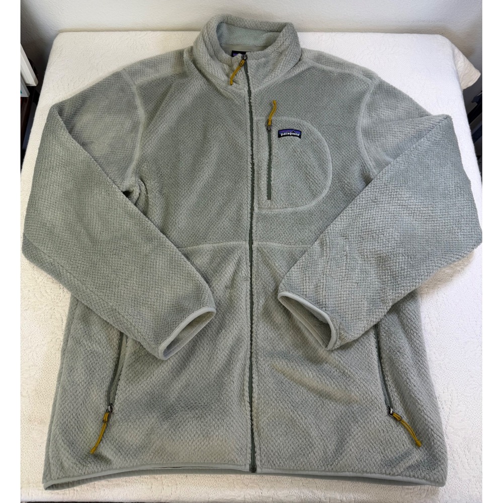 Patagonia R2 TechFace Fleece Jacket Grey Full Zip Mens XL STY26435